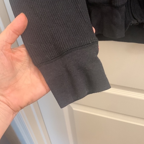 Thermal Full Zip Hoodie Jacket Black Size M - Picture 4 of 6